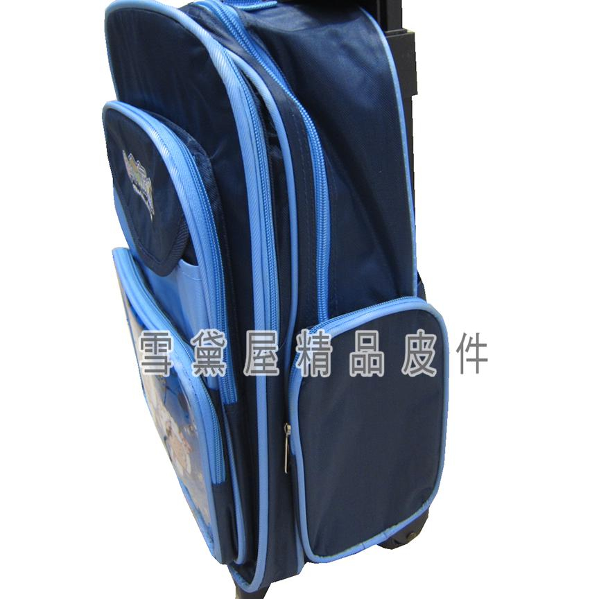 ~雪黛屋~喜羊羊拉桿書包鋁合金二段式拉桿二層主袋手提後背拉桿式超輕防水尼龍布材質正版授權兒童外出拉桿袋KPW6868, , large