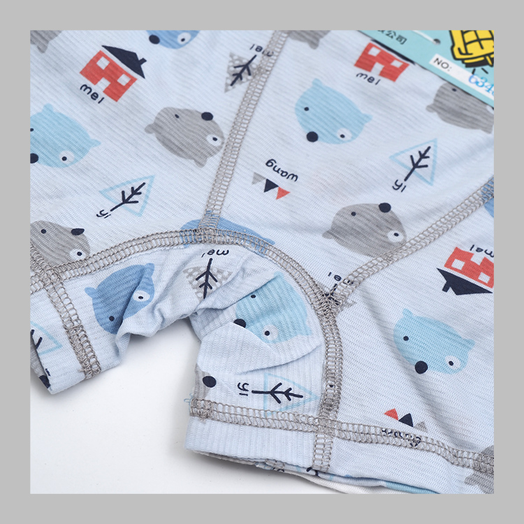 狐狸熊涼感男童平口褲S-63486-2件x4組, , large