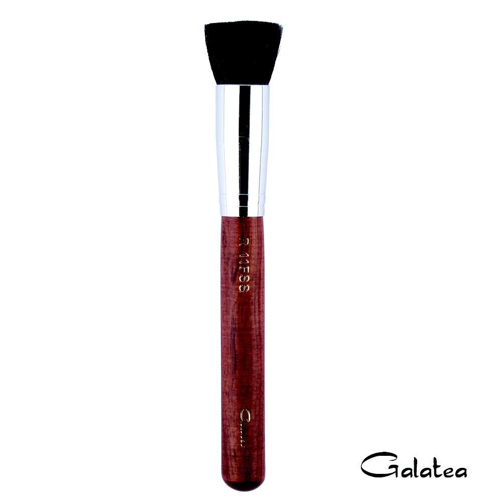 【Galatea葛拉蒂】 紅木系列R11FSS 尖鋒羊毛平口腮紅修容兩用刷, , large