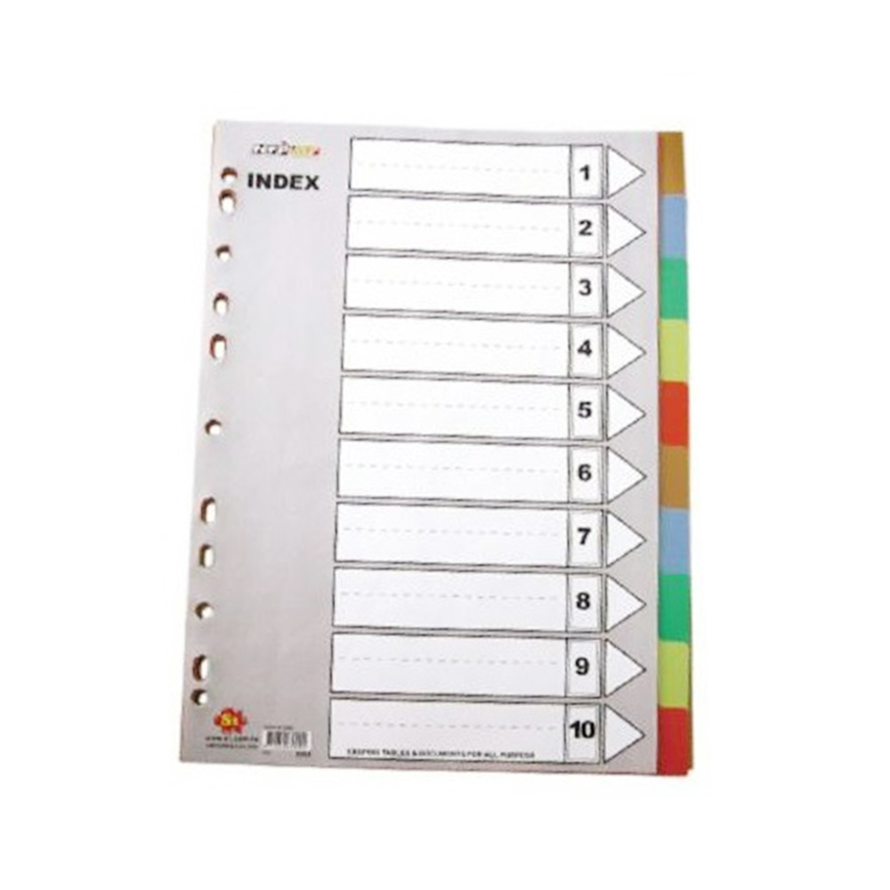 【龍品文創】華富 IX902 十段 PVC分段紙-1包