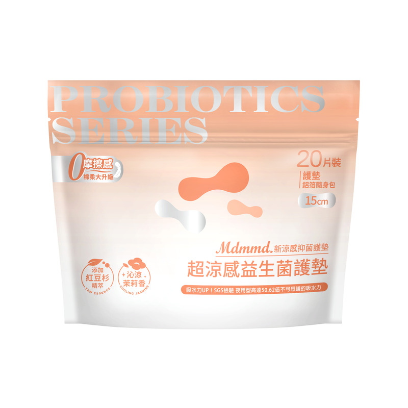 Mdmmd.超涼感益生菌護墊20片15cm, , large