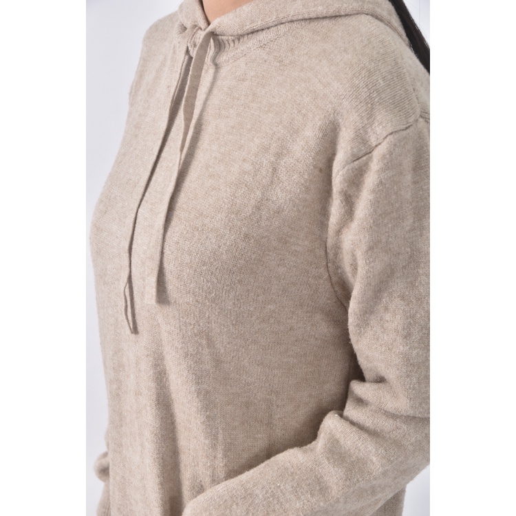 (M) 連帽杏色洋裝二手衣, , large