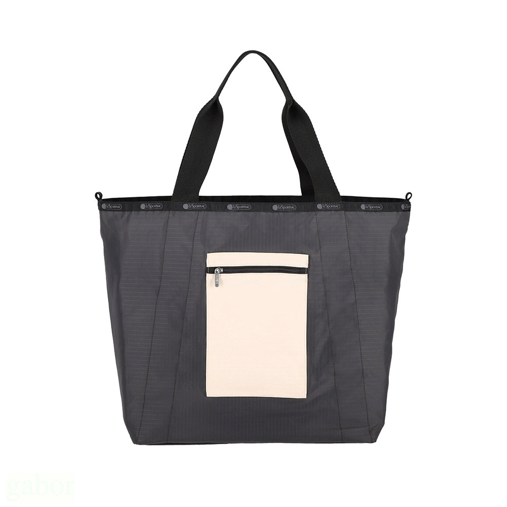 Lesportsac Large Reversible Pocket Tote 中型雙面托特包 送禮-米白, , large