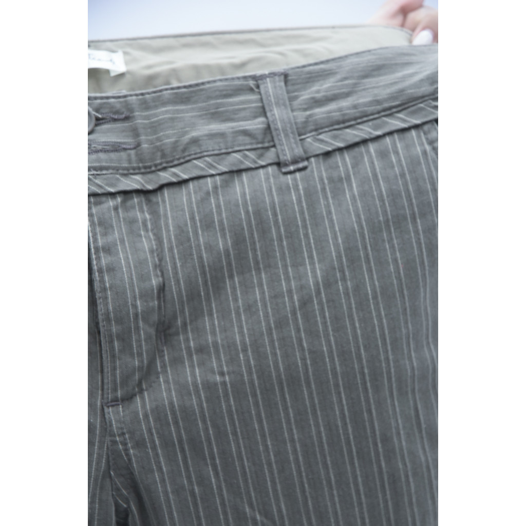 (3XL) hangten tienoiyy條紋綠色長褲二手衣, , large