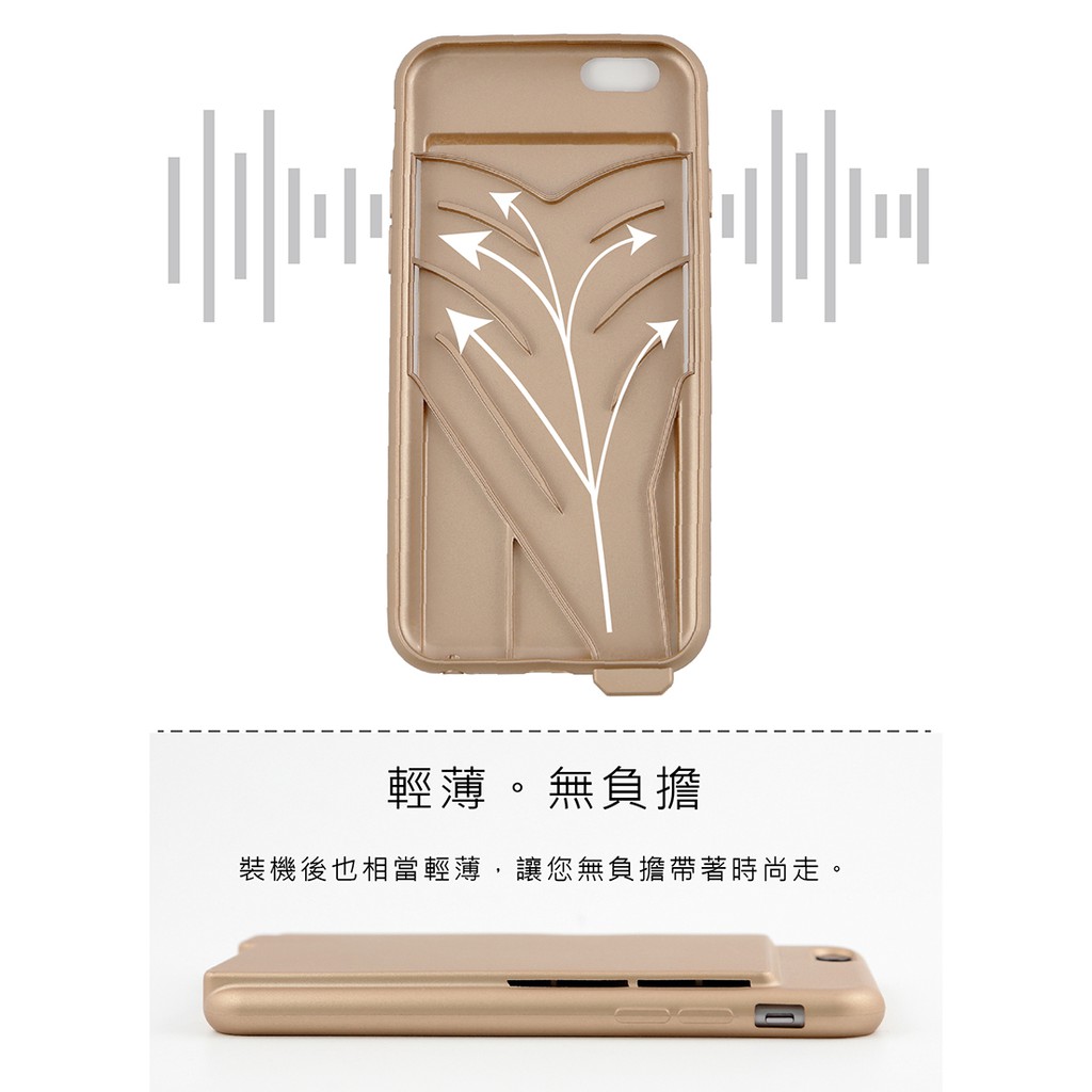 金德恩 GS MALL 台灣製造 IPhone 6 手機擴音殼 手機擴音 擴音殼 擴音 手機音箱 手機喇叭 6/6s 6plus, , large