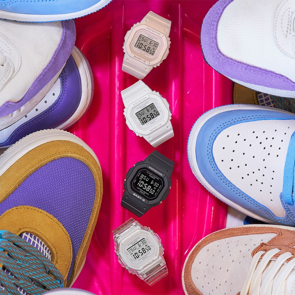 CASIO 卡西歐 BABY-G 纖薄輕巧 人氣經典電子錶-奶茶 BGD-565-4, , large