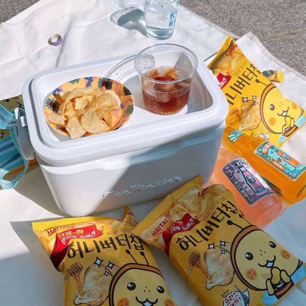 【A&R】吾家有貓之馬卡色系戶外手提保溫 保冷箱附肩帶 13L - 橘色, , large