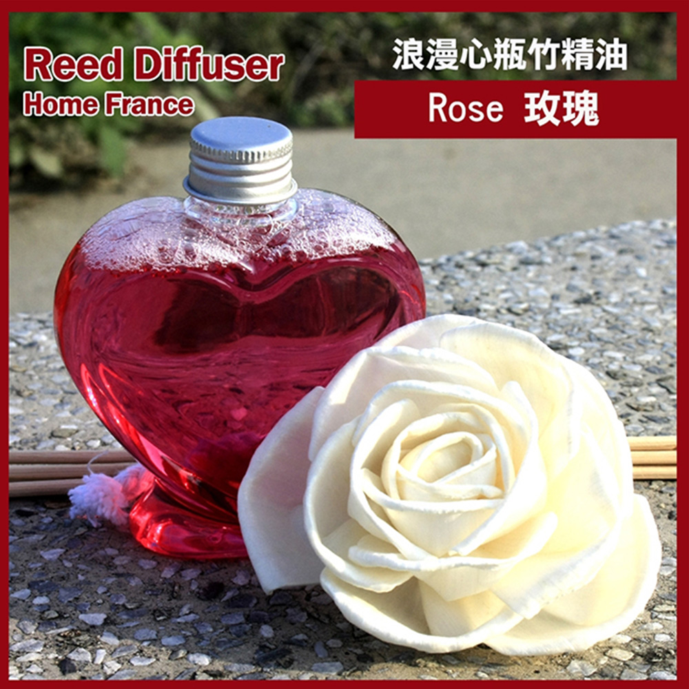 GS MALL 台灣製造 心型擴香精油瓶 精油瓶 香薰花精油瓶 情人節精油瓶 心型瓶精油 香氛瓶 擴香瓶 香氛精油瓶, , large