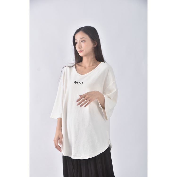 (XL) blackfriday質感棉質純棉杏色短袖上衣二手衣, , large