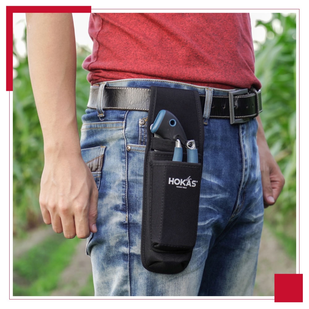【HOKAS】S413多功能兩入工具袋 (剪定鋏 花剪 樹剪 修枝剪刀 收納套 工具袋 工具套), , large