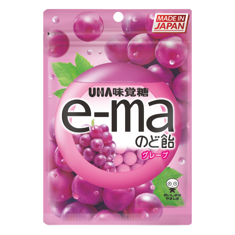 味覺糖 e-ma糖(葡萄味)50g, , large