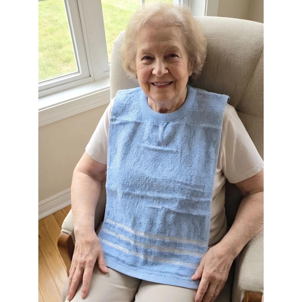 [Kaimei Cotton Industry] 4 in the group, random and excellent, MIT made in Taiwan, 28 taels thick, pure cotton breathable adult bib/spit napkin, exquisite satin plain color, , large