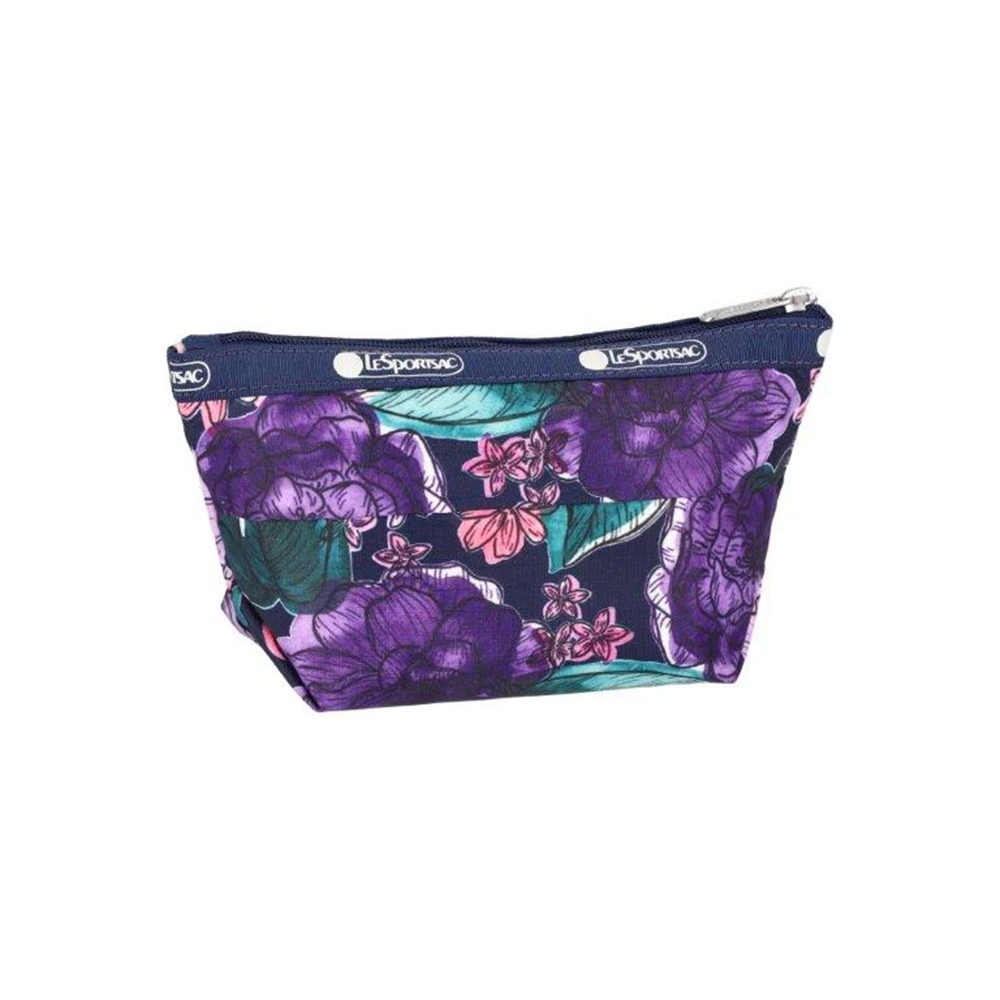 |快速出貨|Lesportsac Small Sloan Cosmetic 小型收納梯形化妝包/ 繪染花卉, , large