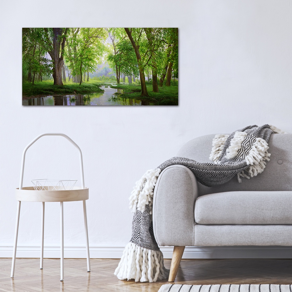 【御畫房】秘境 國家一級畫師手繪油畫60×120cm(VF-134), , large