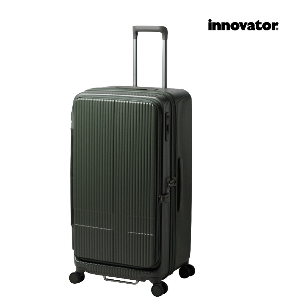 【INNOVATOR】上掀式&對開式 29吋剎車行李箱-森林卡其