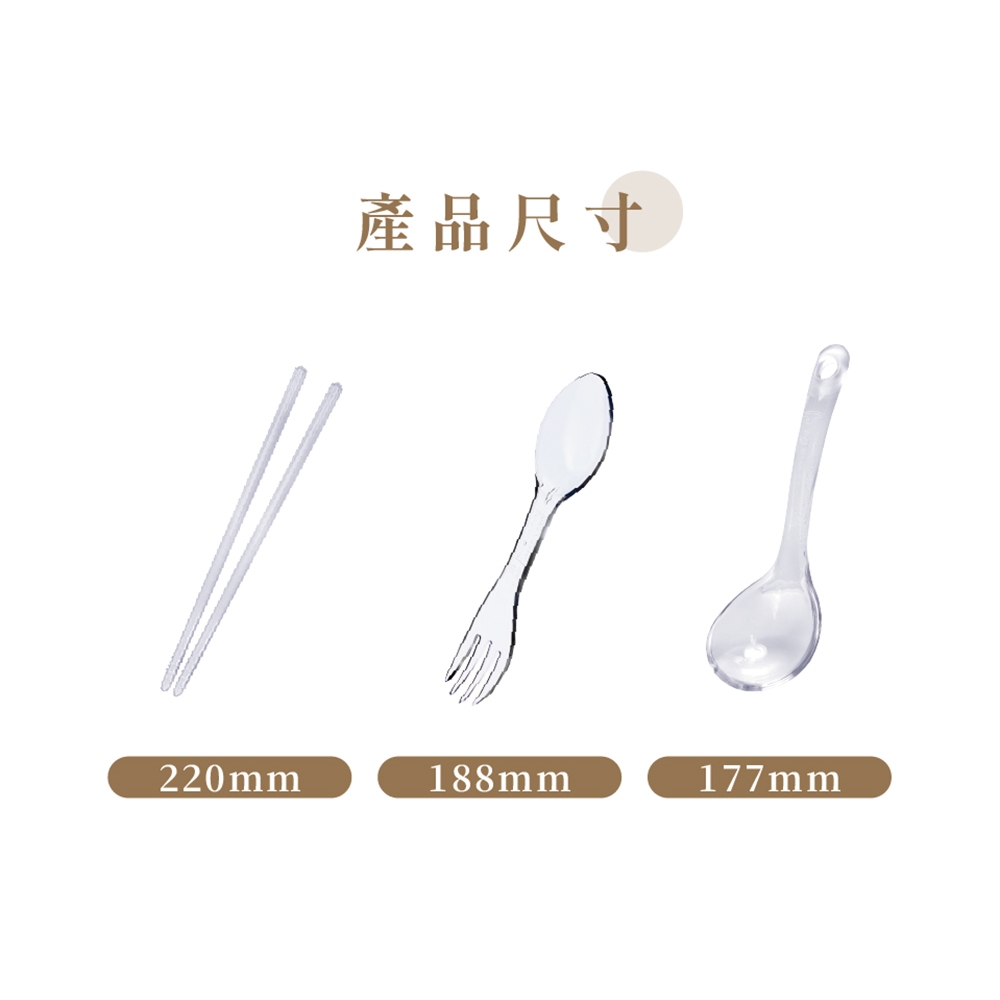 【哩皿食器】台灣製  食品級Tritan  湯匙叉六入組, , large