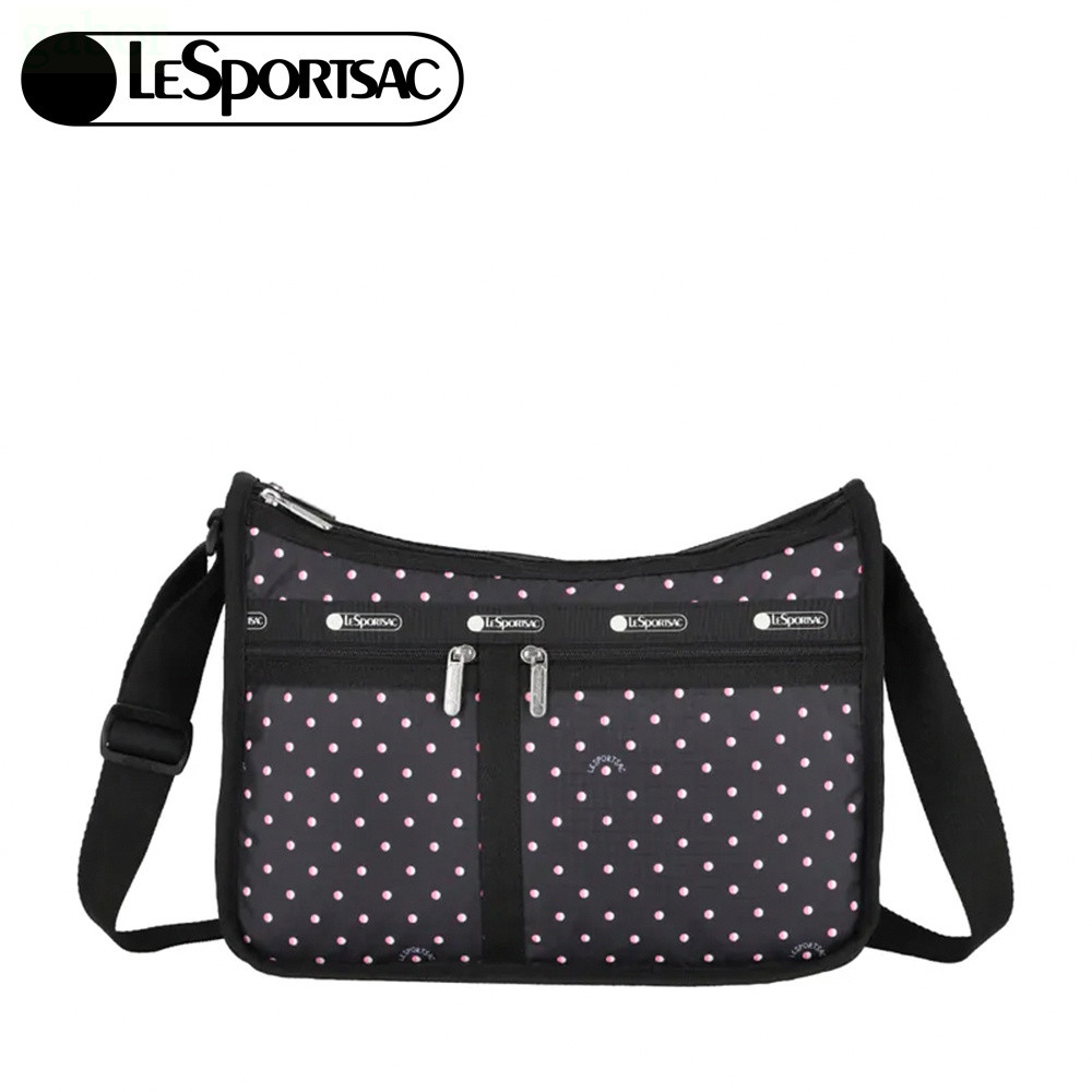 LeSportsac Deluxe Everyday Bag 經典斜背包 送禮-粉色點滴, , large