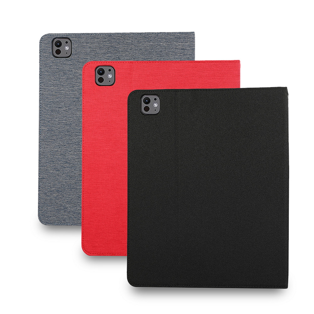 [LA136 Dreamy Fabric Texture Style] iPad Air 13-inch 2024 Tablet Protective Case (Auto Sleep/Wake Built-in Pencil Holder), , large
