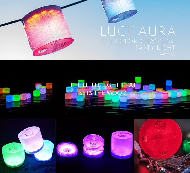 【iSOLAR】美國 LUCI 太陽能防水手提燈(變色款 買就送LUCI緊急款) 可折疊 IP67 戶外露營 照明燈 緊急照明 充氣式 布置 禮物贈送, , large