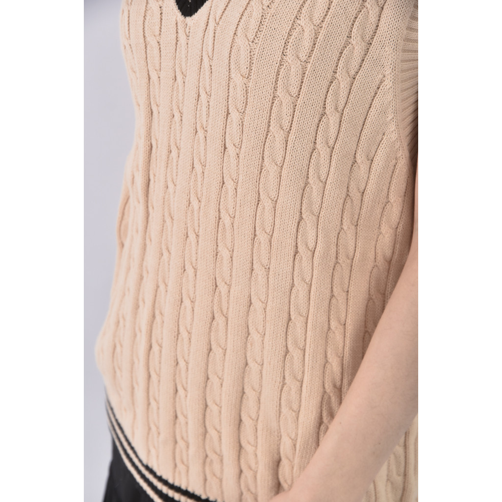 (M) kinloch anderson質感棉質純棉杏色上衣二手衣, , large