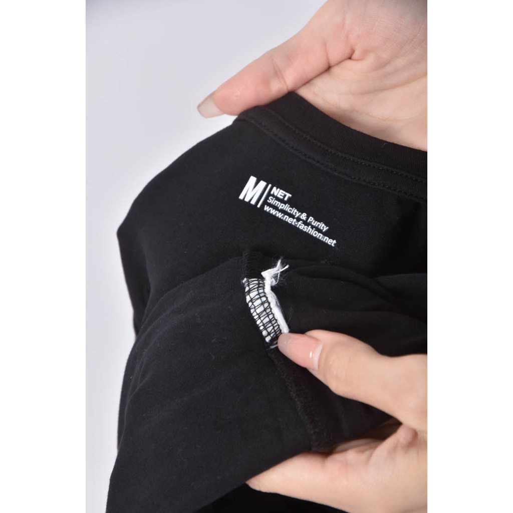 (S) net黑色短袖上衣二手衣, , large