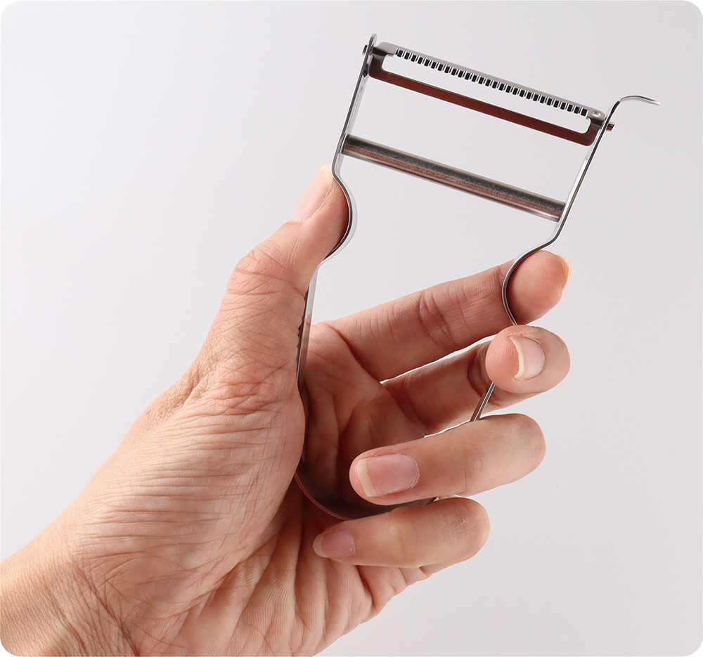 【Kyowa Industry Japan】Japan-Made Stainless Steel Serrated Peeler (Smart Peeler / MUTEKIBASAMI Series), , large