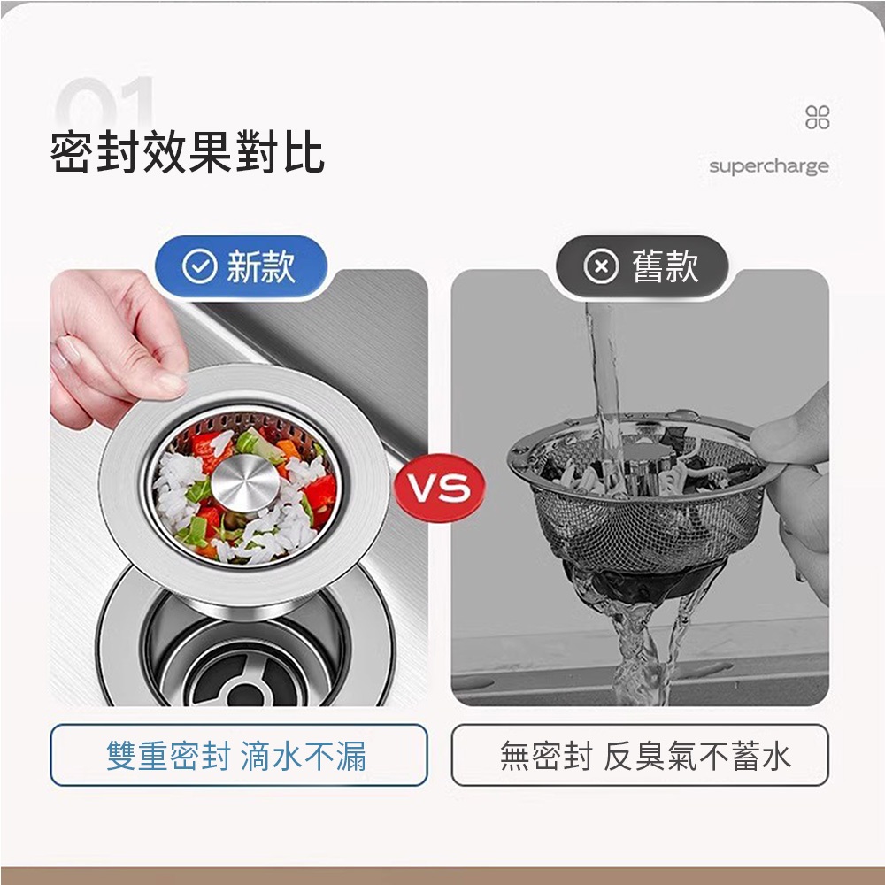 【APEX】不銹鋼廚房水槽過濾彈跳芯 304不銹鋼濾籃, , large