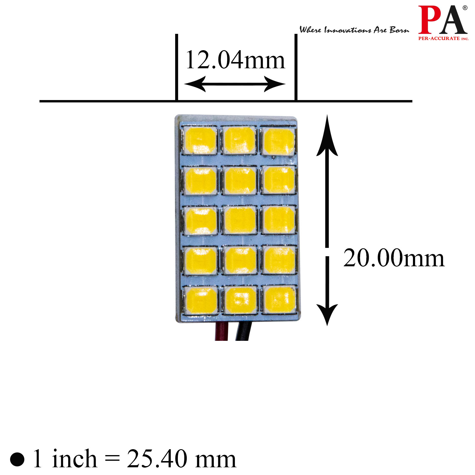 [PA LED] Festoon T10 BA9S 15SMD 2835 LED  Panel Interior Light Reading Light Trunk Light Warm White , , large