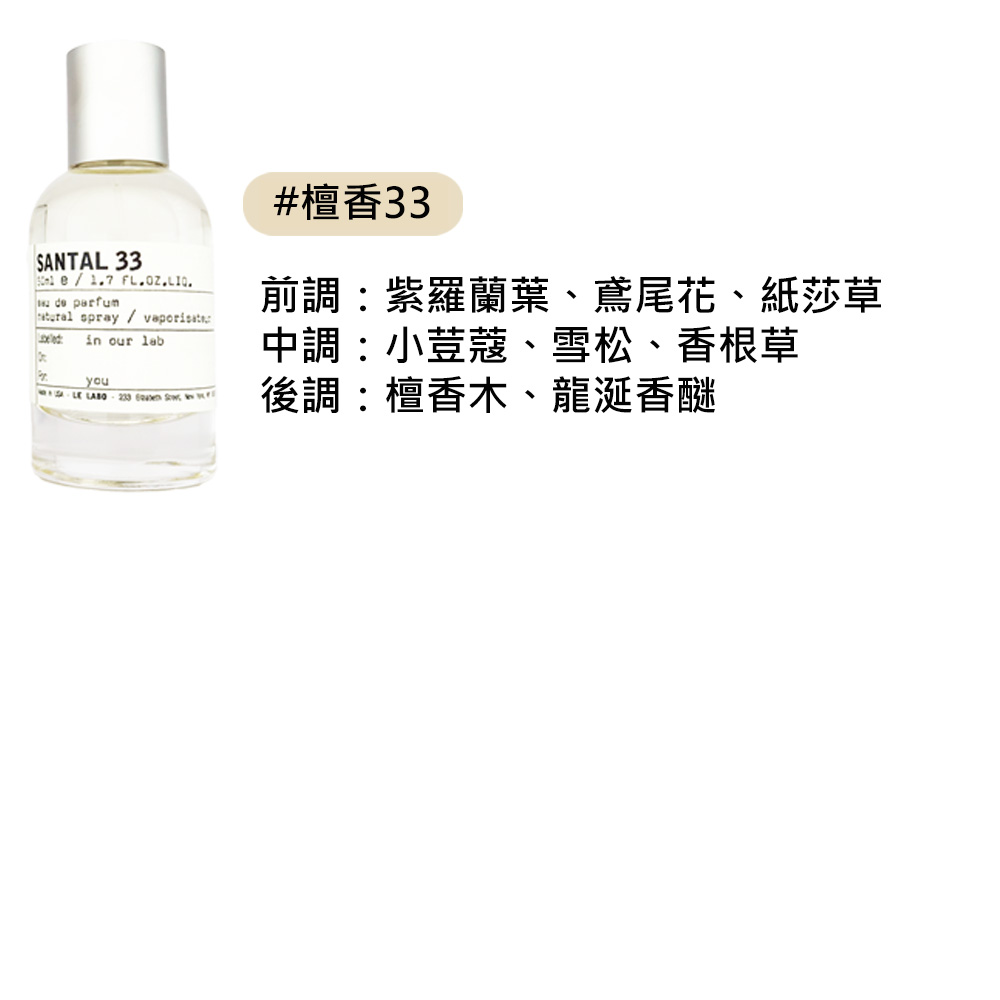 【LE LABO】 淡香精 50ml #檀香33, , large