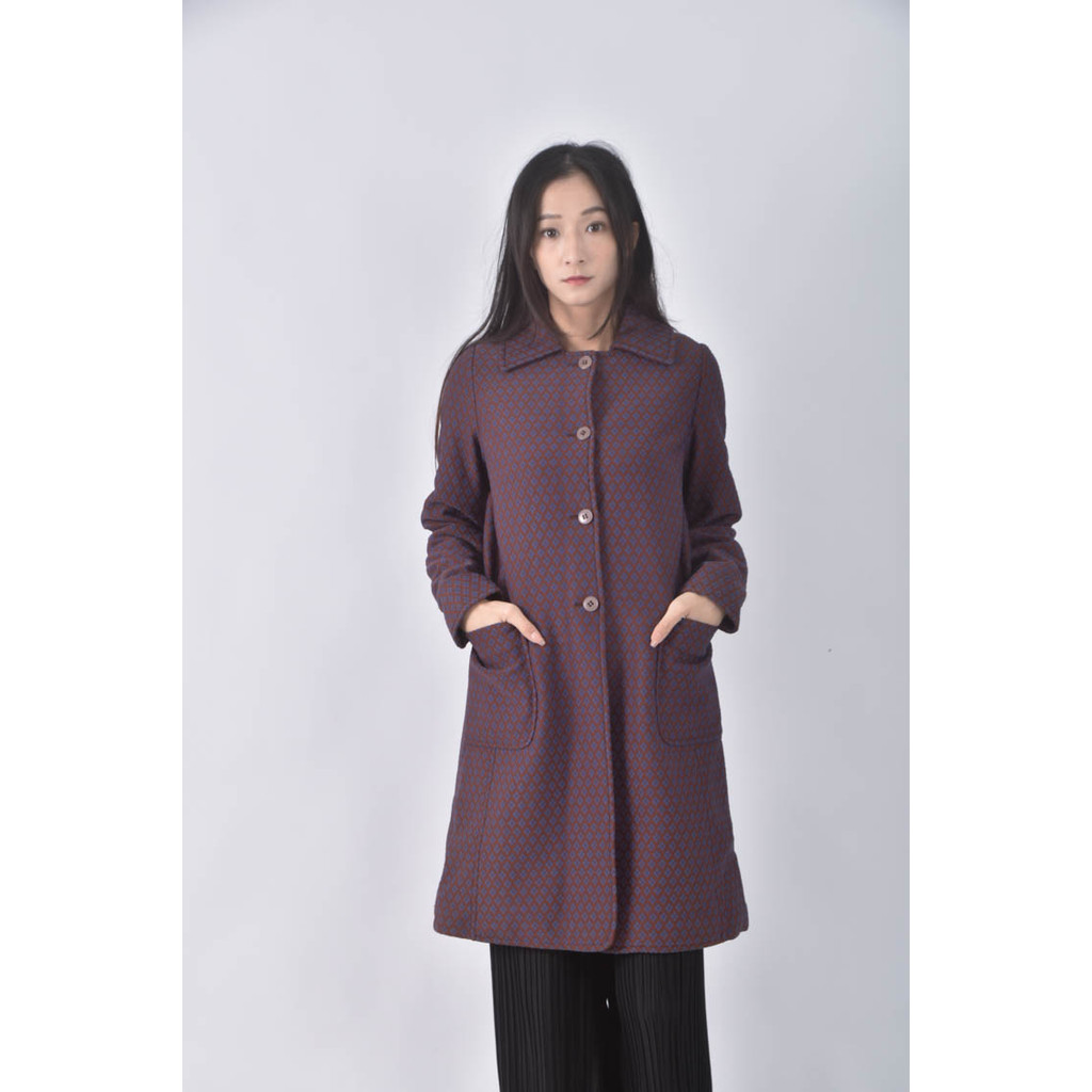 (S) miu miu長版藍色外套二手衣, , large