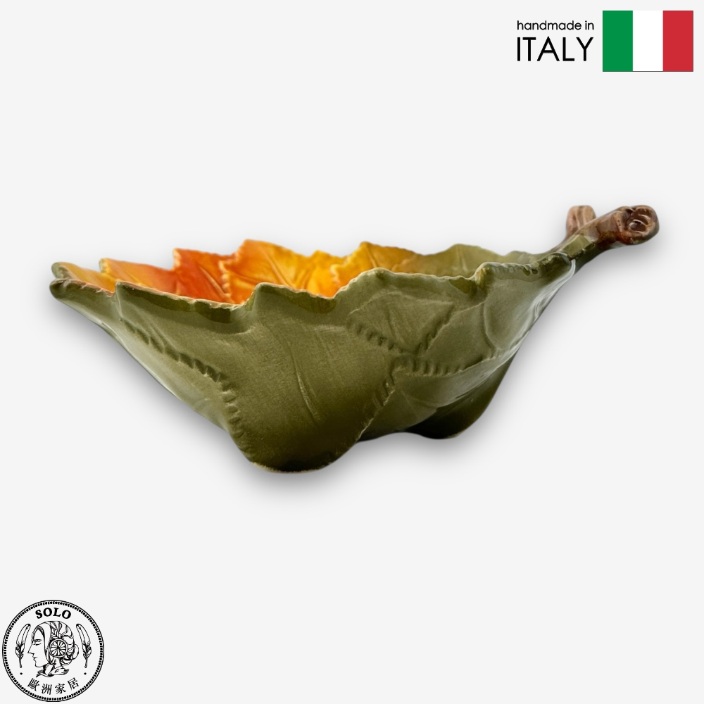 【SOLO歐洲家居】Modigliani 義大利製手工陶 19cm 楓樹葉碗 LT 秋季河岸系列, , large