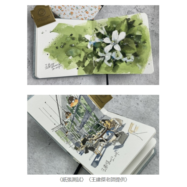 普思AP 【遵爵】全棉水彩手帳本120x120mm(中粗紋)美式報紙, , large