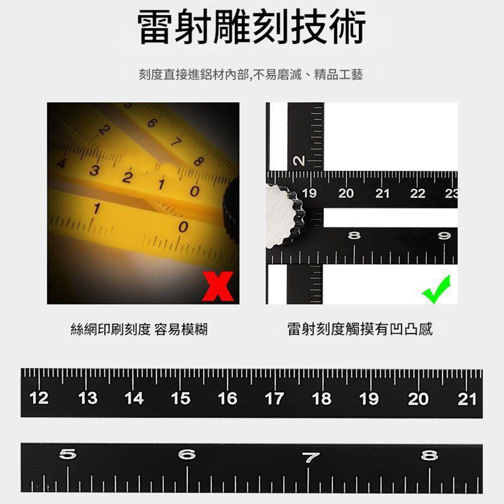 Hole locator - 5-hole 6-fold ruler, , large