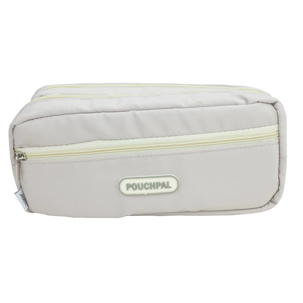 力大牌ABEL 柔彩三層大容量筆袋(08701) 綠/粉蜜藕粉