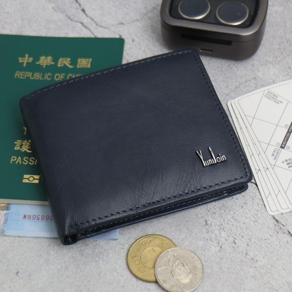 【YUNJOIN】Eterna 真皮短夾-咖啡色 多卡位 零錢 收納皮夾 中性皮夾, , large