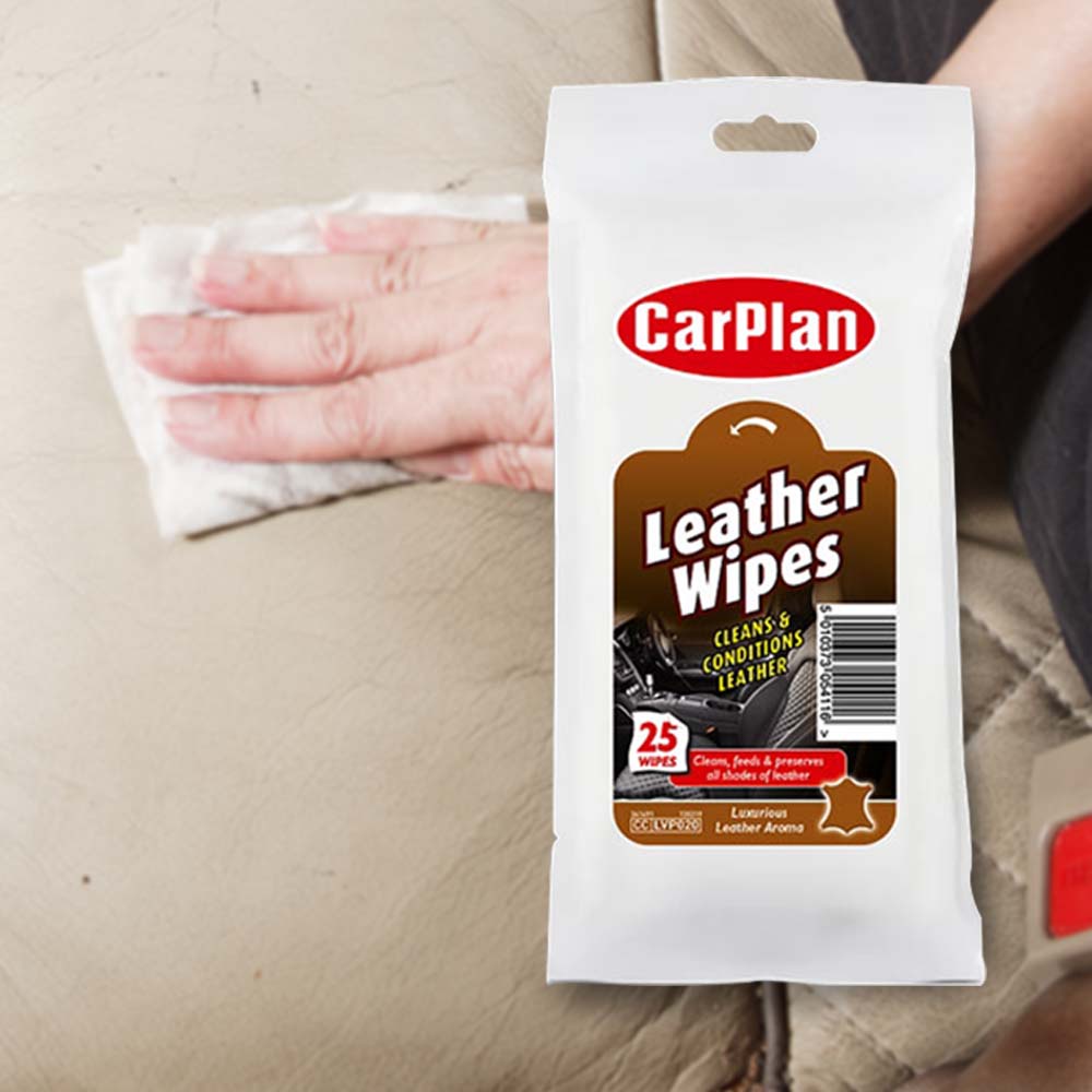 英國CarPlan Leather Wipes皮革保養擦拭紙巾, , large