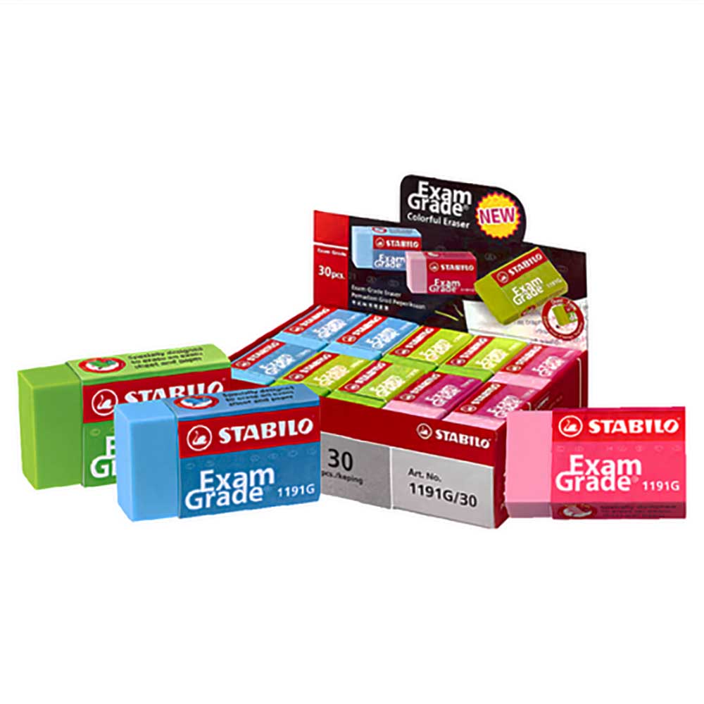 STABILO 德國 思筆樂 Exam Grade 上榜樂彩色超淨塑膠擦 顏色隨機 /個  ST1191G