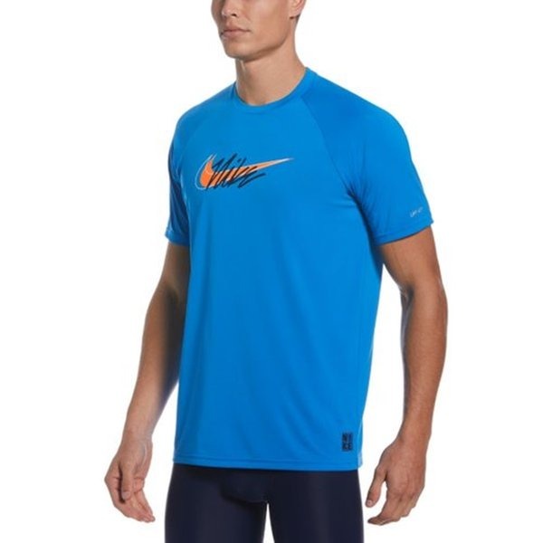 NIKE SCRIPT LOGO 成人男性短袖防曬衣 抗UV DRI-FIT 運動上衣 NESSC653 【樂買網】, , large