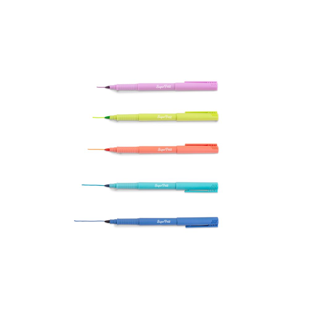 Super Petit - 5 Pastel Markers Thin Tip, , large