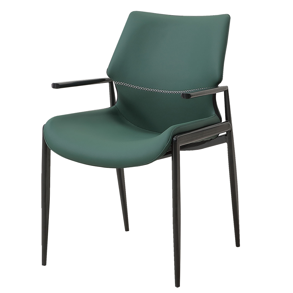 【Hampton 漢汀堡】康汀扶手餐椅-綠-2入組, , large