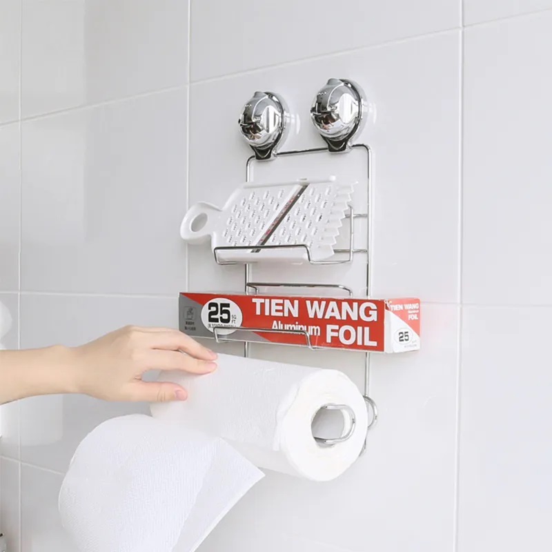 [FECA] E4 不鏽鋼紙巾/保鮮膜架, , large