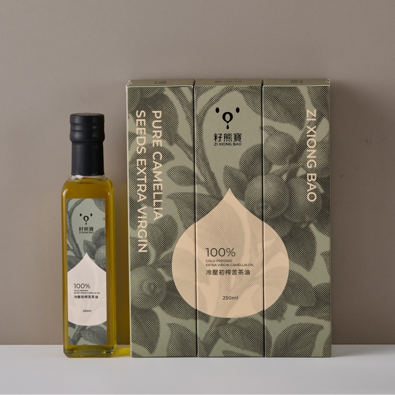 [籽熊寶茶油]籽熊寶冷壓初榨苦茶油 250ml*6入, , large