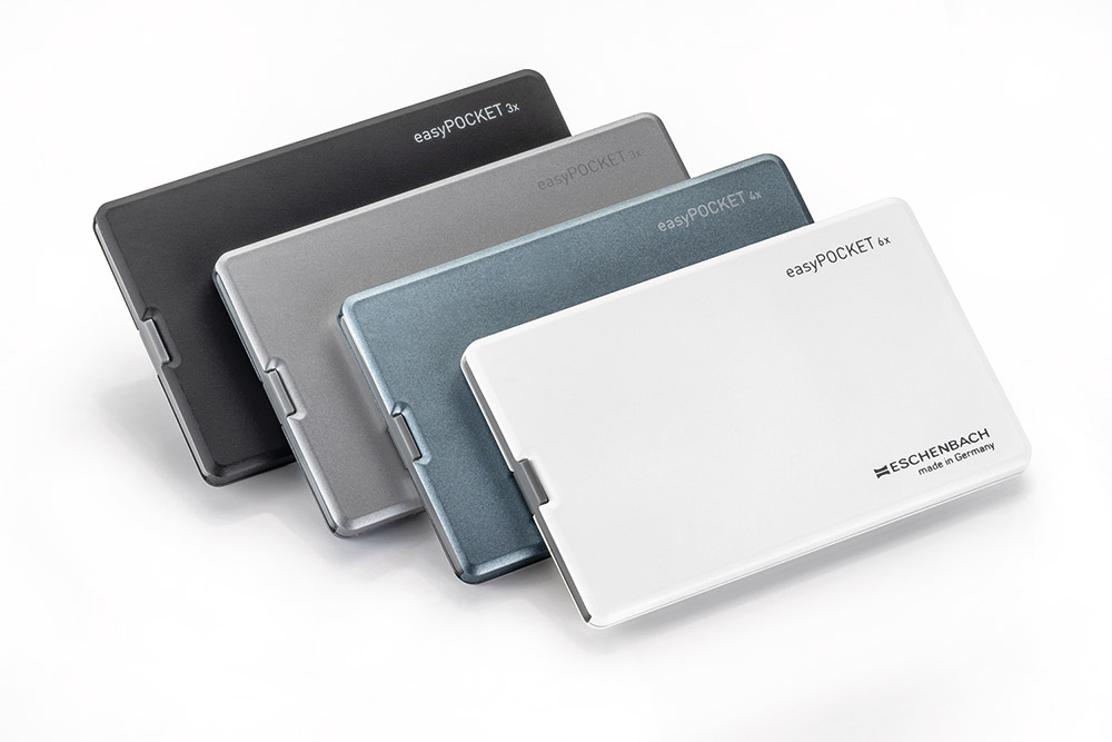 [德國 Eschenbach] 4x/16D/50x45mm 德國製LED攜帶型非球面放大鏡 easyPOCKET 海星藍 152122, , large