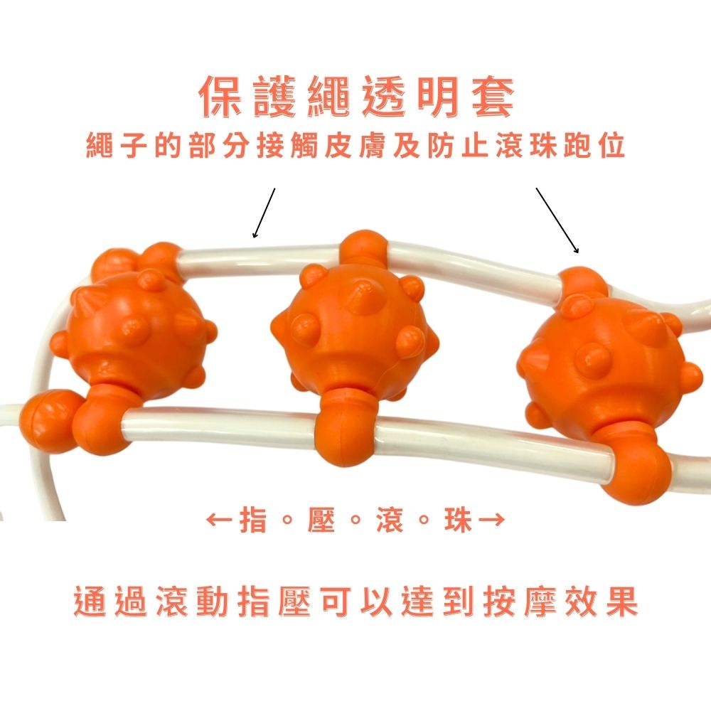 金德恩 GS MALL 台灣製造 滾輪式按摩器 滾輪按摩器 不求人按摩 按摩器 按摩繩 指壓器 指壓按摩 按摩棒 腳底按摩, , large