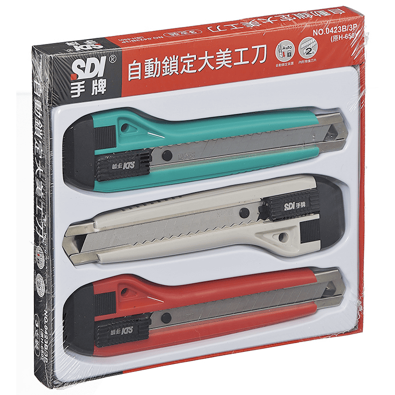 SDI自動鎖定大美工刀(3入)0423, , large