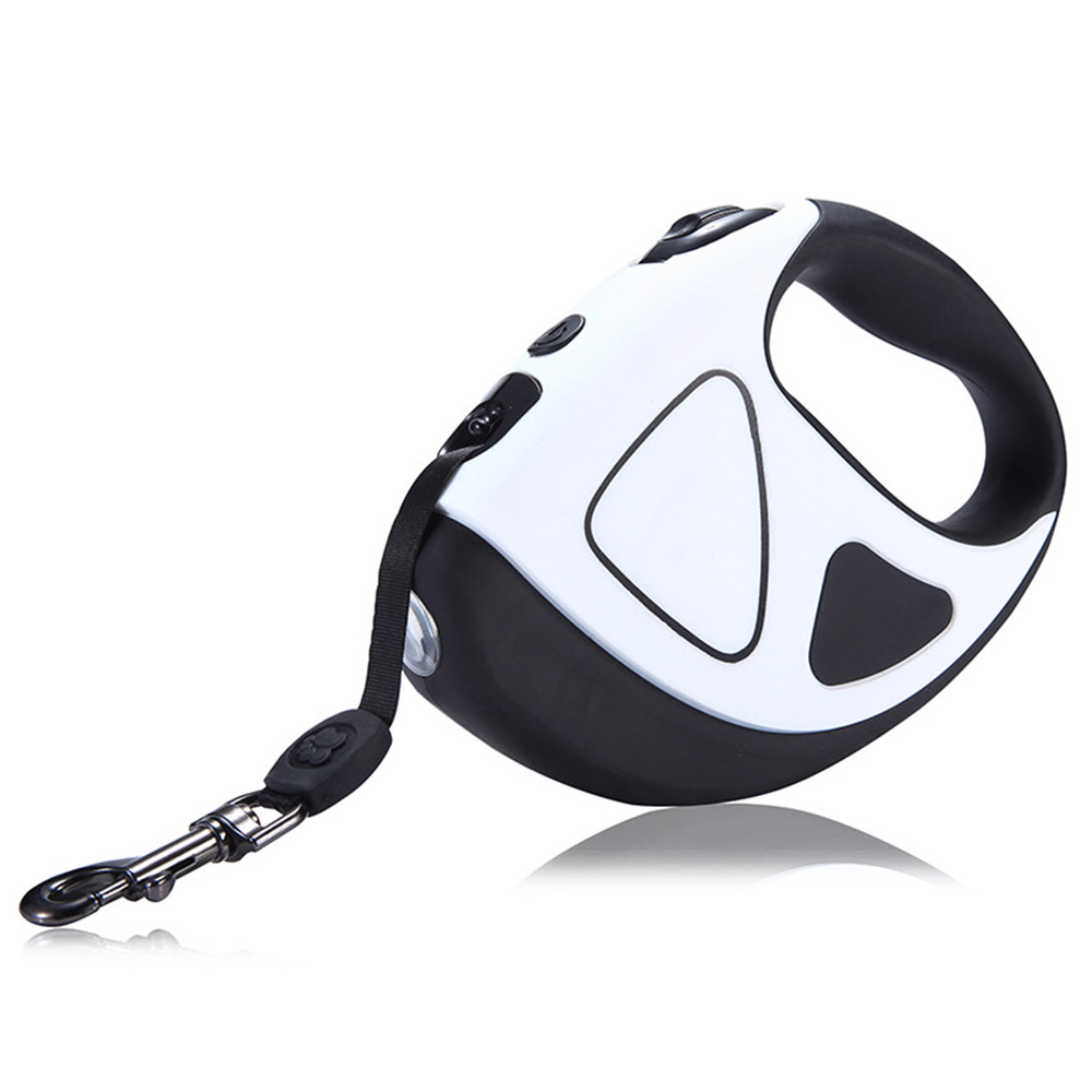 LED Illuminated Retractable Pet Leash / Black / 3m, , large