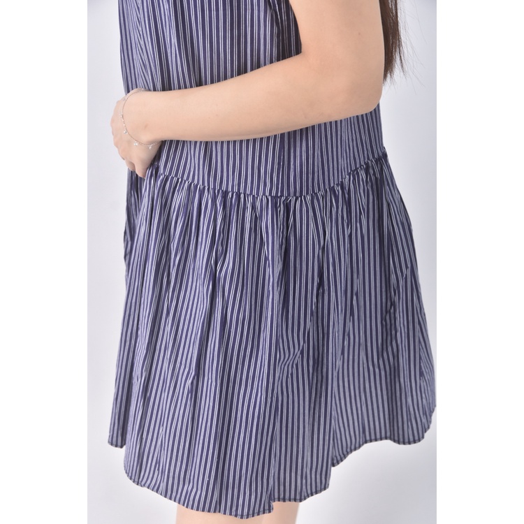 (S) avilas質感無袖藍色洋裝二手衣, , large