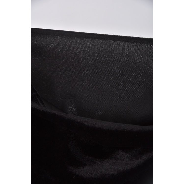 (S) 【智恩私服】qianhan質感修身短版一字領黑色長袖上衣二手衣, , large