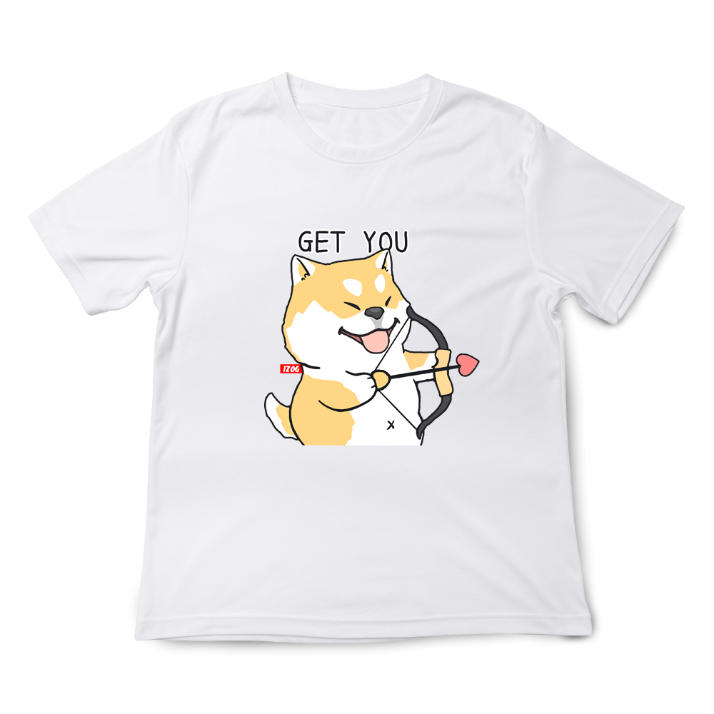 JZ TEE 貓咪&柴犬-GET YOU 印花短袖T恤, , large