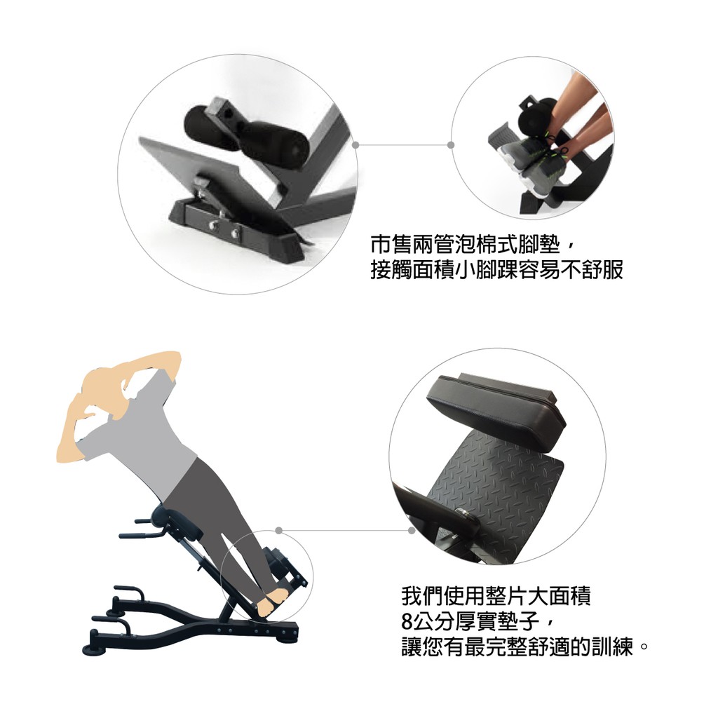 【德旺健身器材】 TO-F803 多功能訓練羅馬椅-亮黃, , large